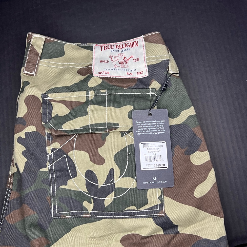 True Religion Hunting Camo Cargo Pants
